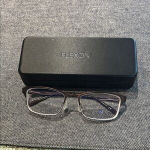 FLEXON EYEWEAR MARIENE NAVY BLUE Pink EYEGLASSES with Case